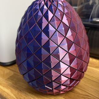 Magisches Drachenei aus dem 3D-Drucker – PLA Silk Rot/Blau
