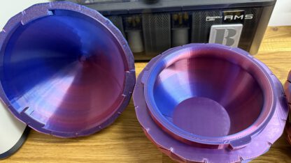 Magisches Drachenei aus dem 3D-Drucker – PLA Silk Rot/Blau – Bild 5