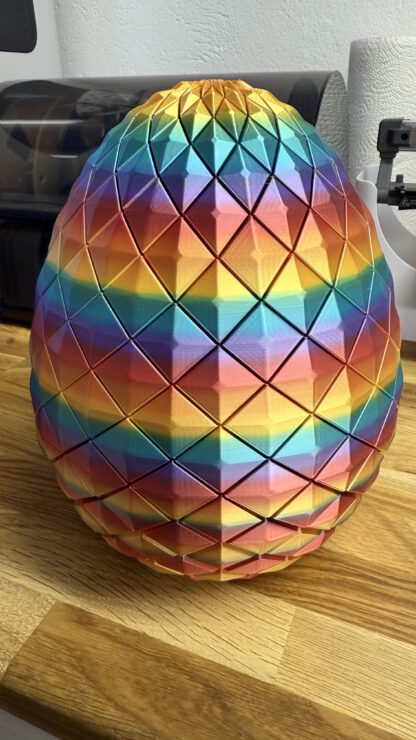 Magisches Drachenei aus dem 3D-Drucker – PLA Silk Rainbow