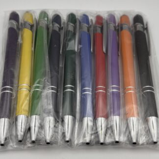 10 Aluminium Kugelschreiber mit Touchfunktion & individueller Gravur