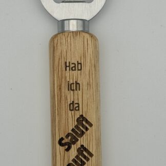 Personalisierbarer Flaschenöffner mit Gravur – Holzgriff & Edelstahl