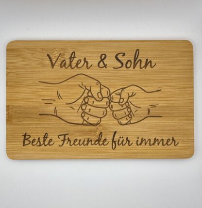 Personalisiertes Bambus Schneidebrett mit Wunschgravur